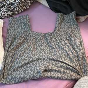 Michael Kors Gray Patterned Sweatpants